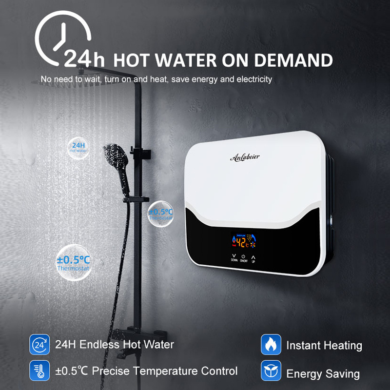 anlabeier best brand CE standard high quality good price shower water heater tankless bathroom water heater