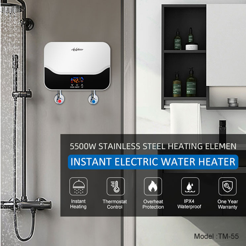 anlabeier best brand CE standard high quality good price shower water heater tankless bathroom water heater