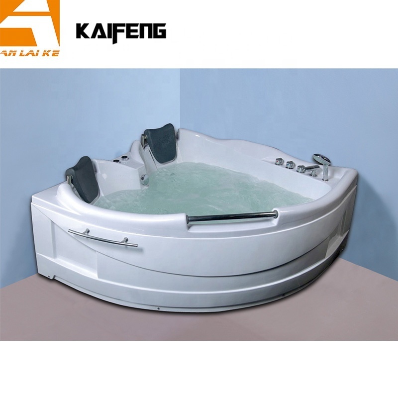 2 Person Hydro Massage Bathtub with LED Light, Waterfall Faucet, KF-604