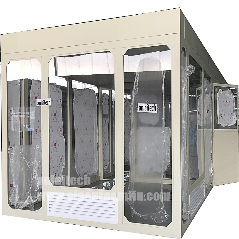 3000*3000m Class 1000 Sot wall Portable cleanroom with anti-static air curtain