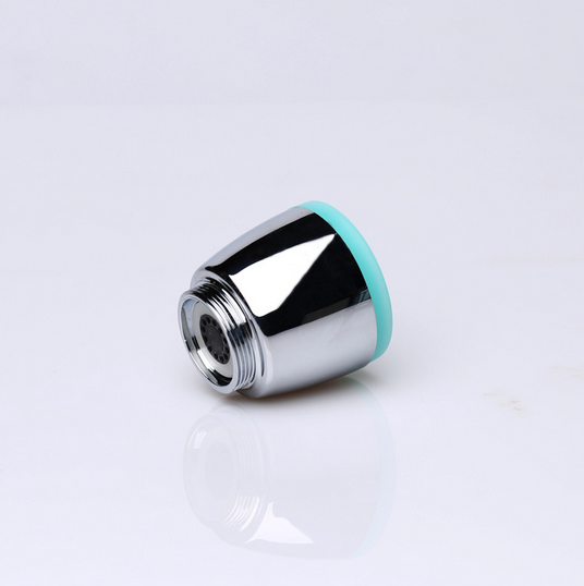 Male Female 24MM LED  Water Faucet Light 3 Colors Faucet Aerator Bubbler with Brass Adapter