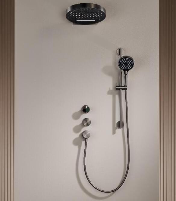 Luxury 3 Function Outlet Rainfall Concealed Wall Mounted  Bathroom Water Shower Faucet Set System Fixtures