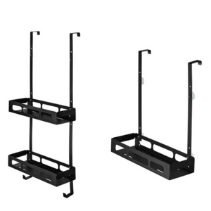 Matte Black Metal Bathroom Shower Storage Hanging Caddy