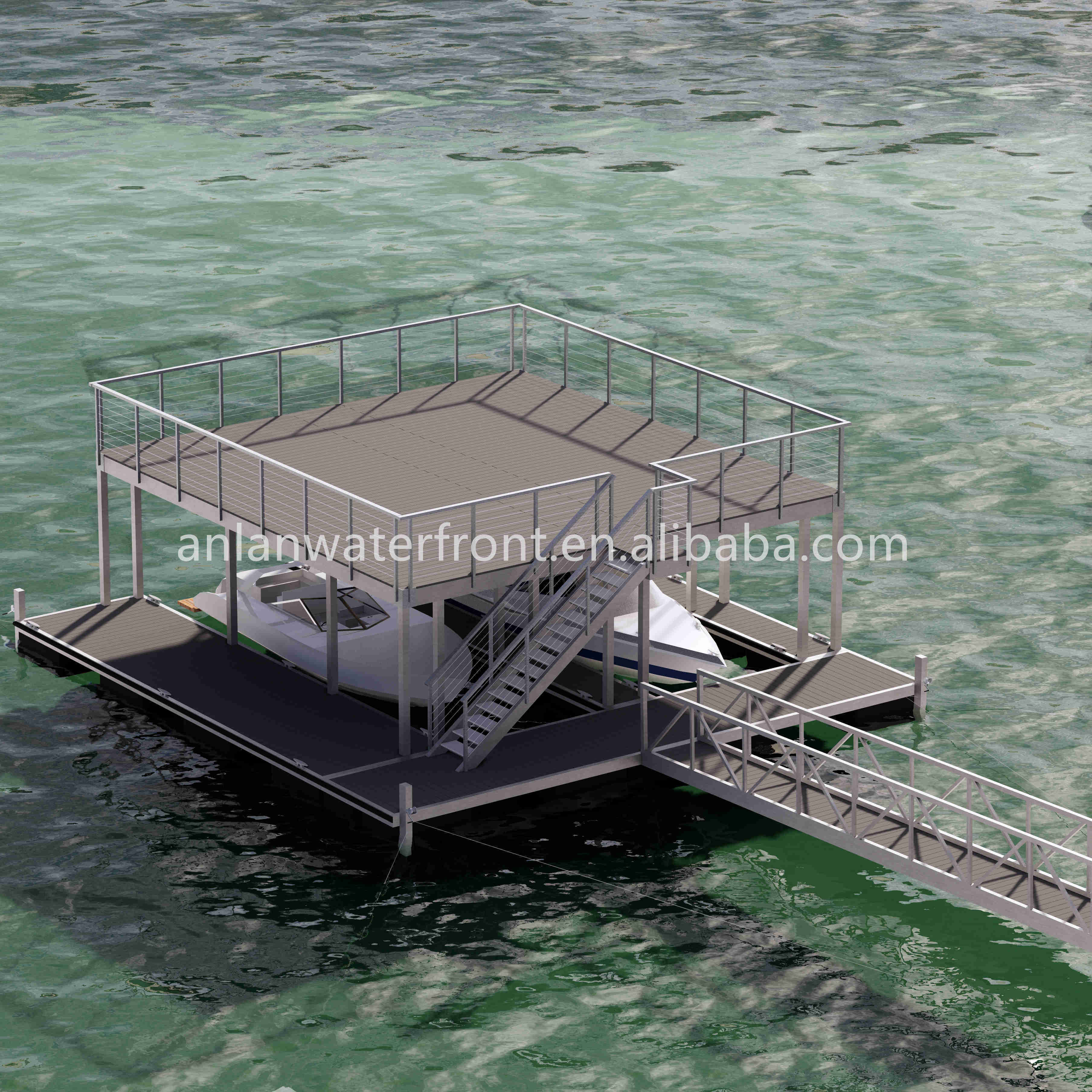 Other Marine Supplies Aluminum Pontoon Floating Dock For Jetski Boat Lift For Hot Sale