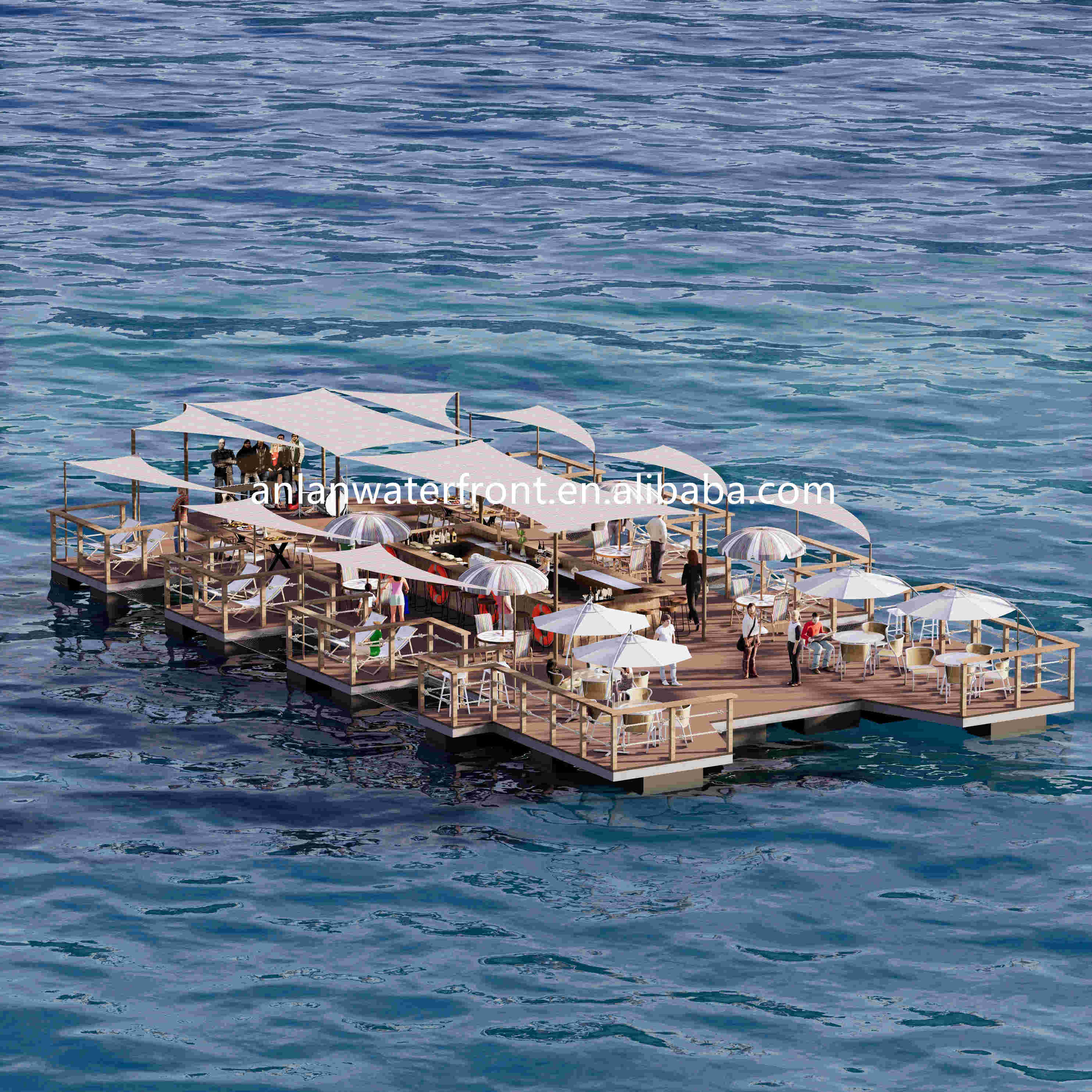 Other Marine Supplies Floating Restaurant Houseboat Floating bar Pontoon Boat Floating Platform