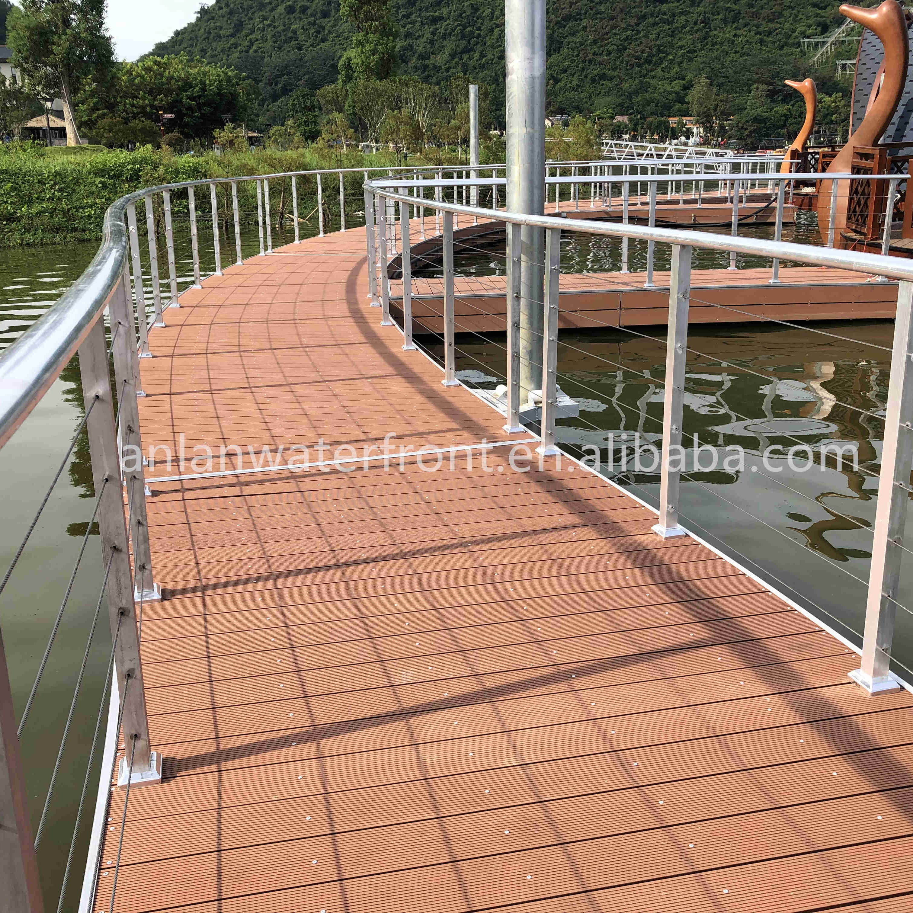 Other marine supplies floating pontoon bridge for house boat pontoon dock floating for sale