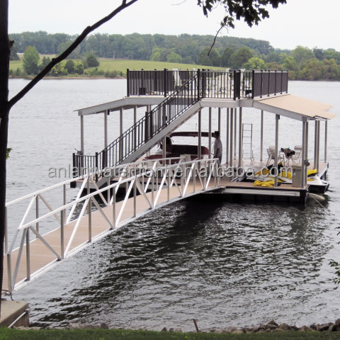 Manufacturer Supply Aluminum Jetski Pontoon Floating Docks for boat lift Competitive price