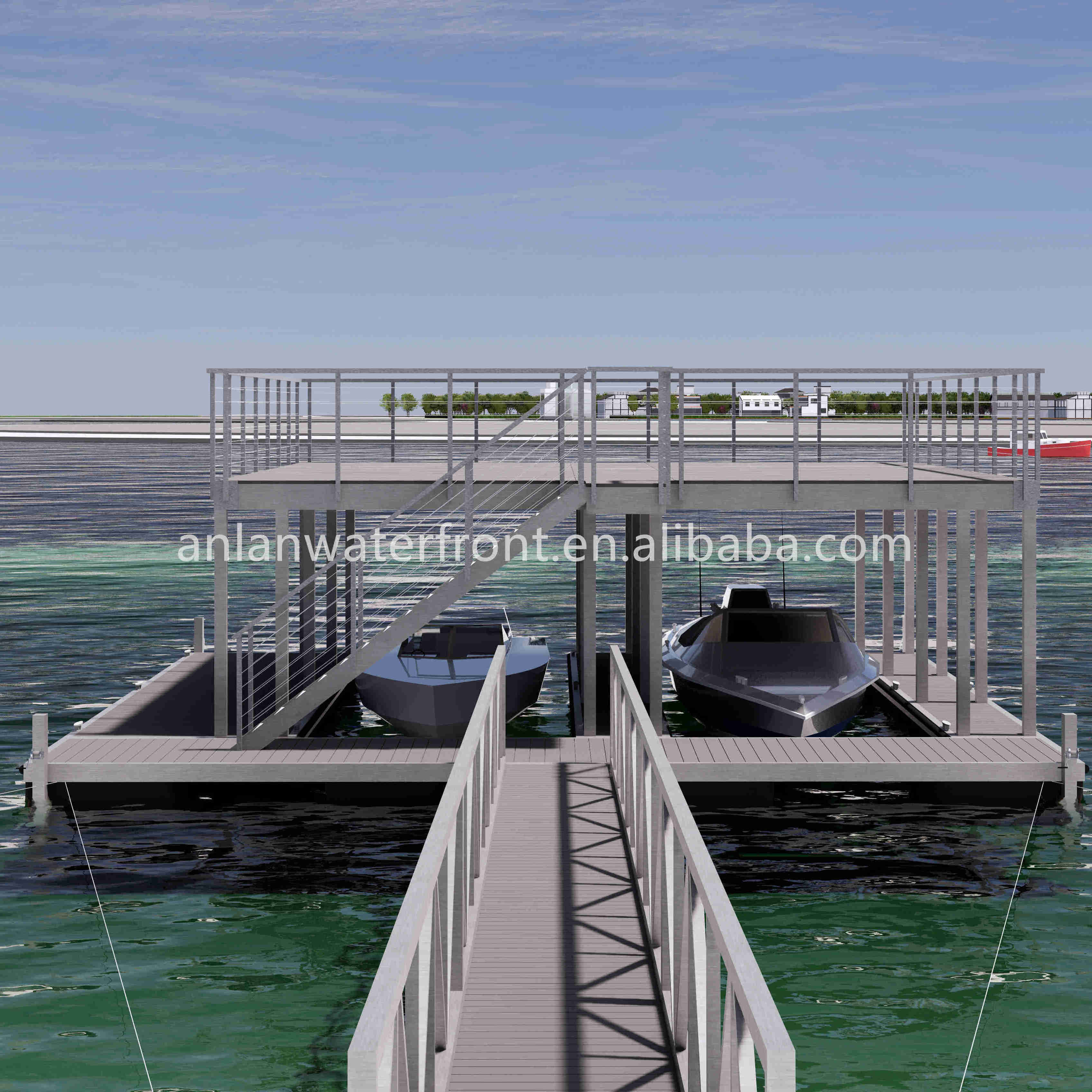 Other Marine Supplies Aluminum Pontoon Floating Dock For Jetski Boat Lift For Hot Sale