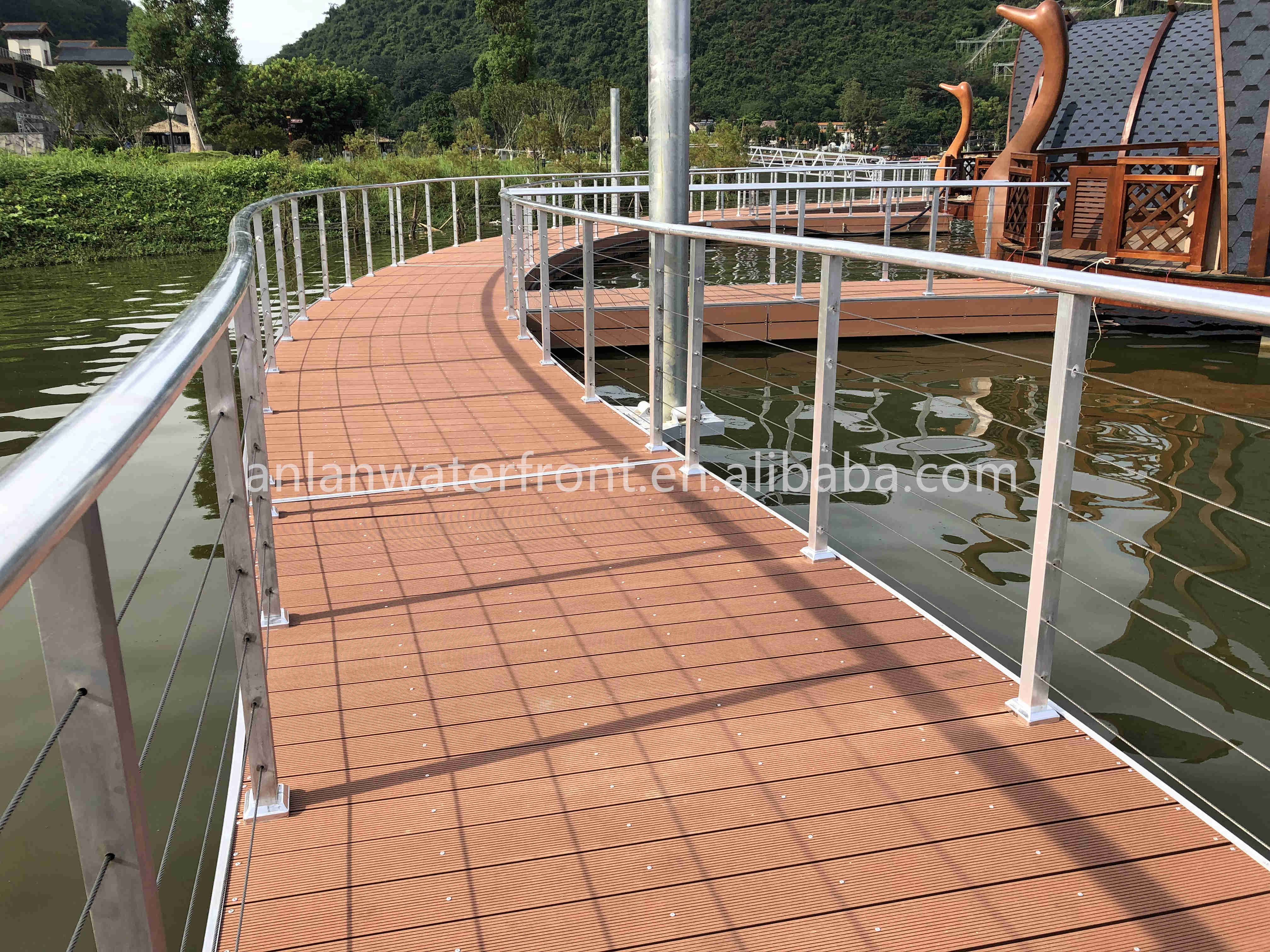 Other marine supplies floating pontoon bridge for house boat pontoon dock floating for sale