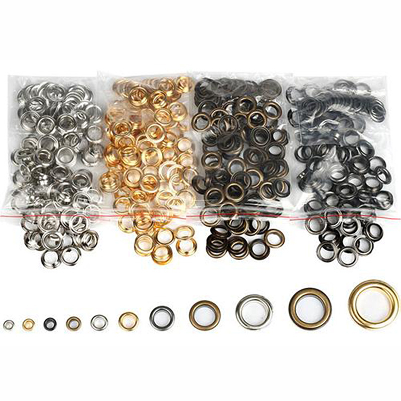 stainless steel eyelet dress processing accessories custom size plated metal eyelets