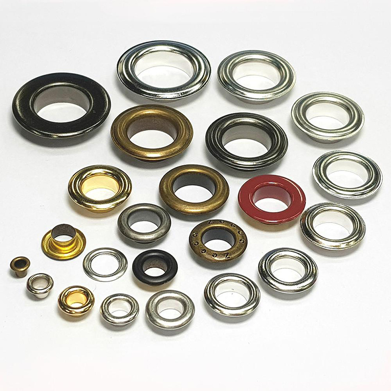 stainless steel eyelet dress processing accessories custom size plated metal eyelets