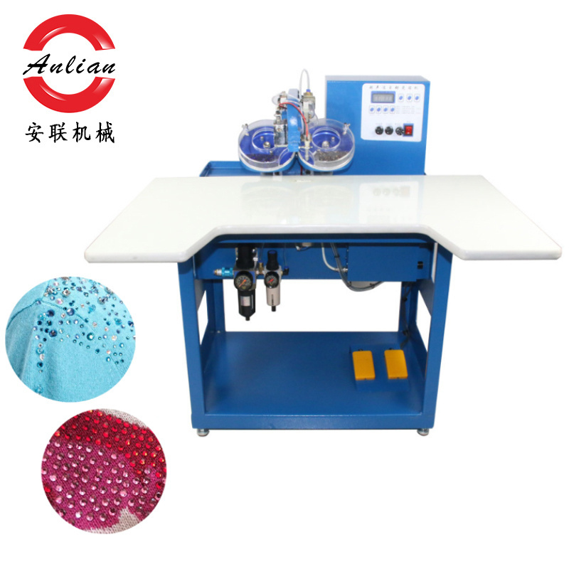 Rhinestone setting machine automatic table type attaching rhinestone machine