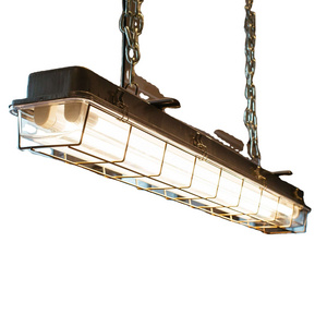 T8 Loft industrial Ceiling light vintage plastic cover LED chandelier Pendant fluorescent light fixture