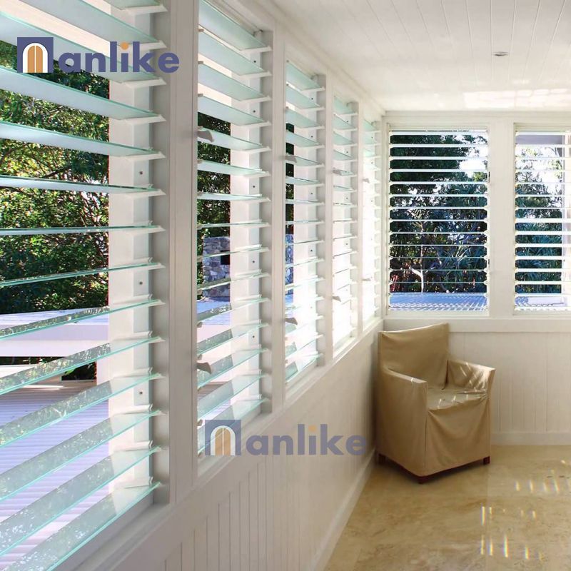 Anlike Wholesale Bathroom Ventilation Grill Aluminum Glass Blades Louvre Shutters Window With Insect Screen