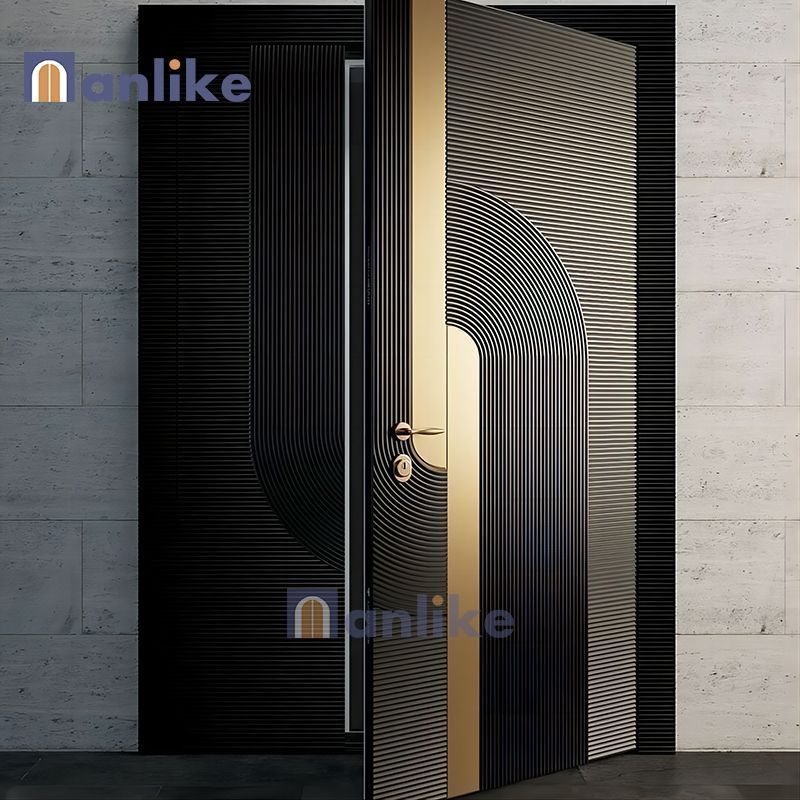 Residential Villa Main Entrance Anti-Theft Personal Custom Design Security Front Aluminium Door Main Door Modern Design