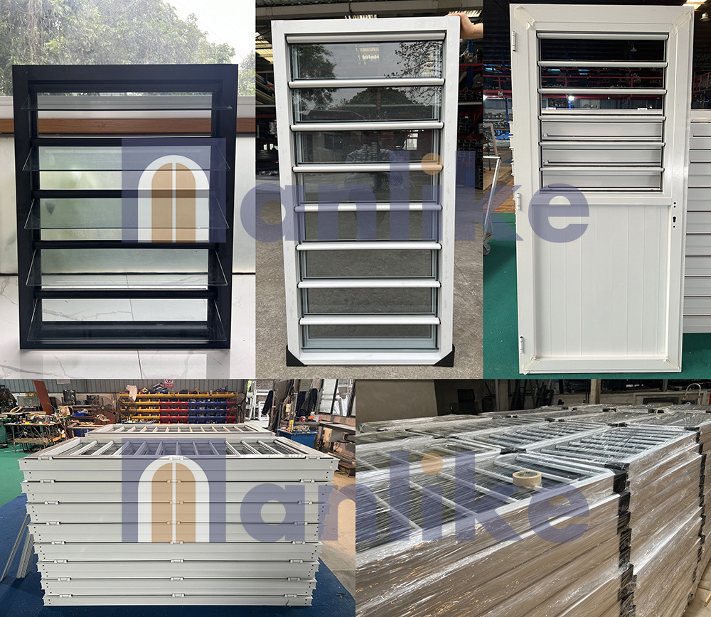 Anlike Vertical Adjustable Jalousie Frosted Glass Blade Bedroom ...