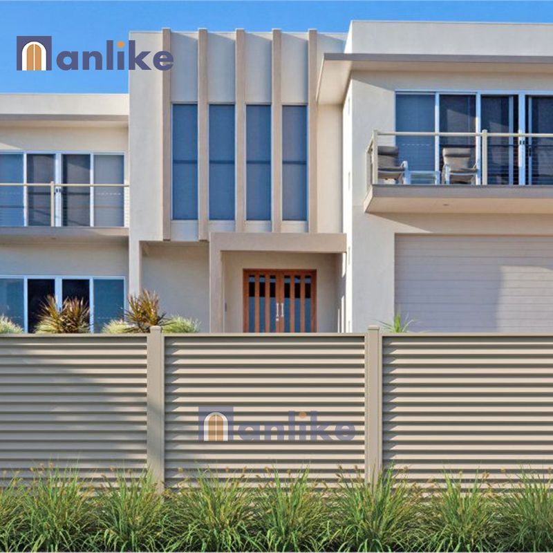 Anlike Guangdong Villa Home Residential Shutter Modular Patio Modern Wall Yard Aluminum Electric Garden Fence For House