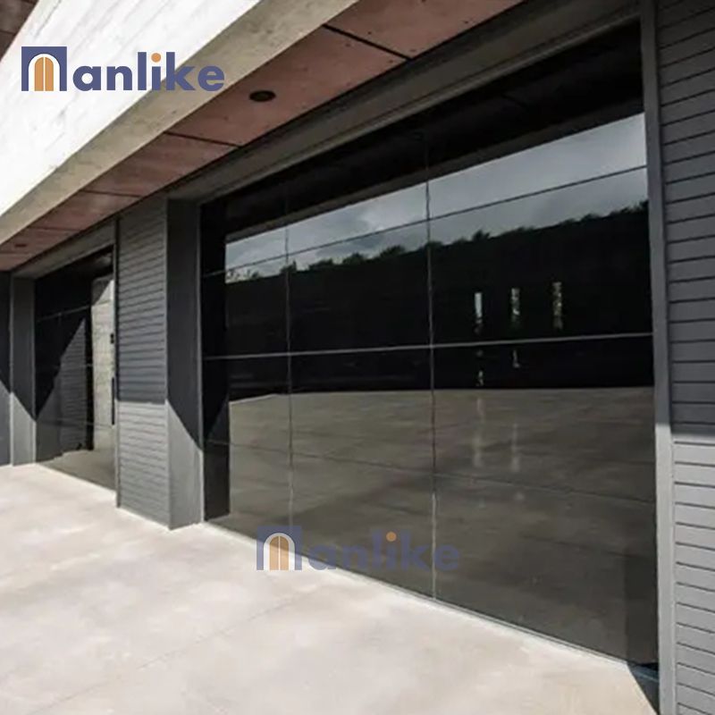 Anlike 8x7 12x7 16x7 Custom Modern Frameless Mirror Auto Smart Electric Aluminium Glass Garage Door For House