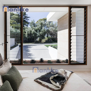 Anlike Hurricane Proof Waterproof Jalousie Bathroom Adjustment Hand Crank Ventilation Louvre Aluminium Louver Window