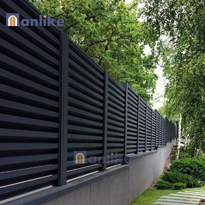 Anlike Guangdong Villa Home Residential Shutter Modular Patio Modern Wall Yard Aluminum Electric Garden Fence For House