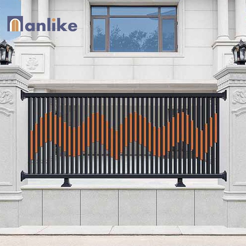 Anlike Switzerland Customized Patio Gates Outdoor Galvanized Balcony Garden Wall Aluminum Metal Fence Panel