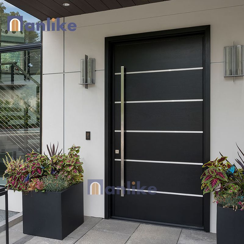 Anlike High Quality Exterior Entrance Front Main Gate Modern Residential Aluminum Stainless Steel Security Door