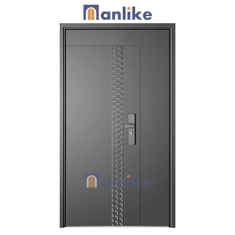 Anlike House Anti Theft Entrance Multi Lock Exterior Safety Steel Classic Double Security Doors For House