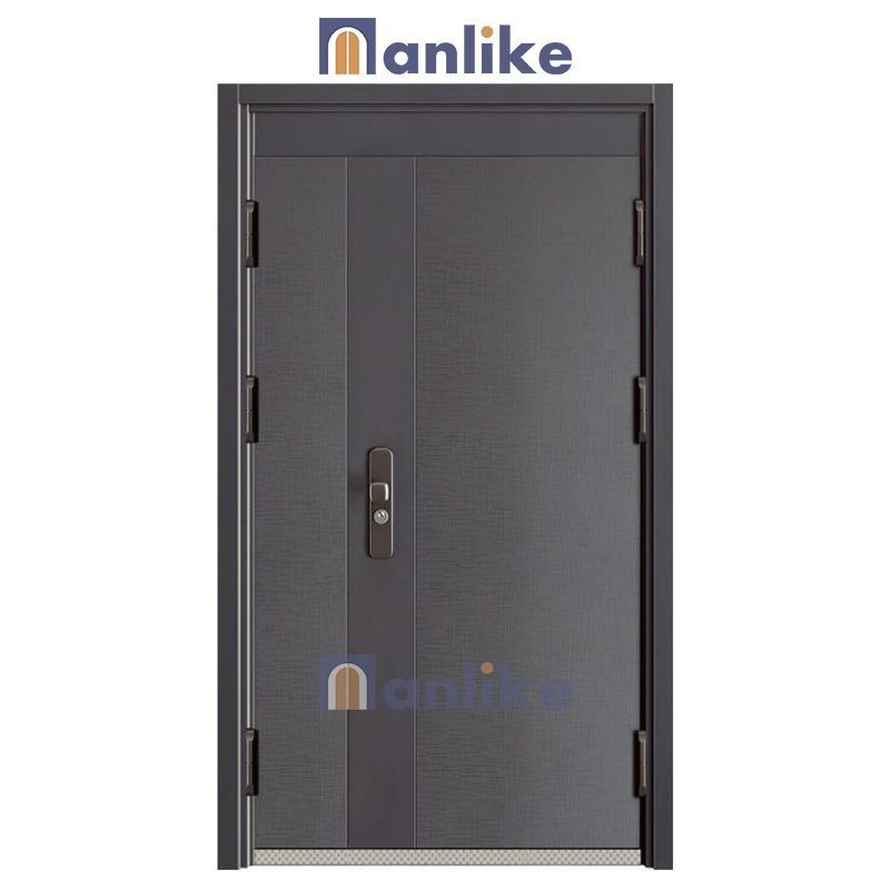 Anlike Good Price Africa Security Luxurious Zinc Alloy Kingdom Double Design Turkey One And Half Doors For Houses Exterior