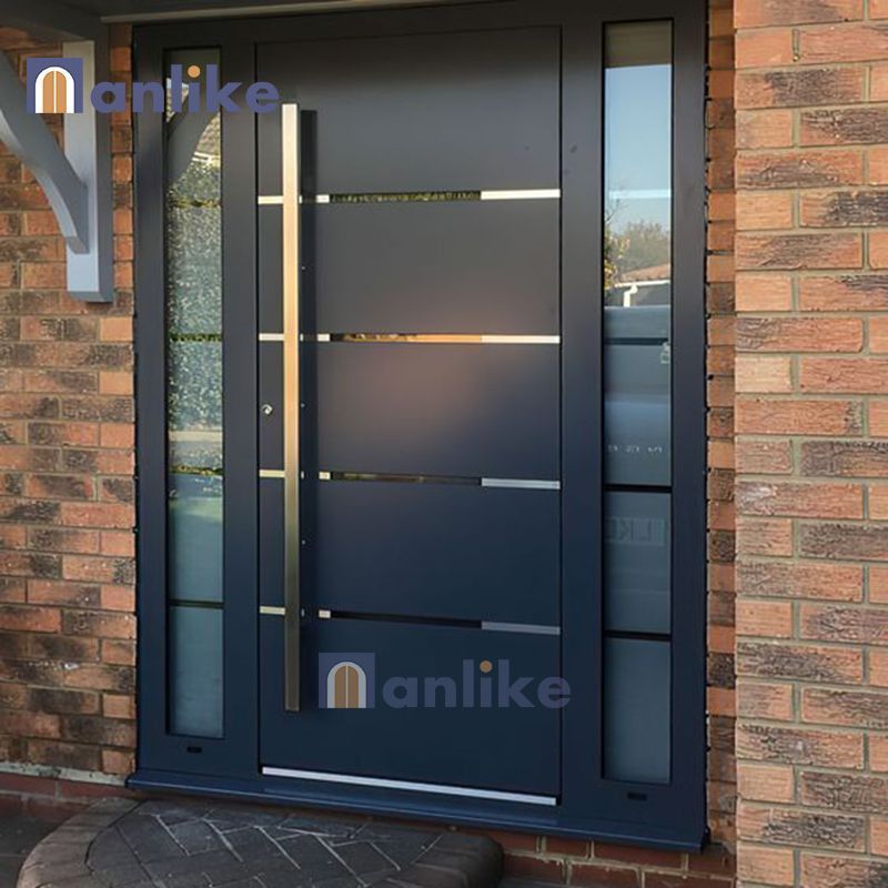 Anlike High Quality Exterior Entrance Front Main Gate Modern Residential Aluminum Stainless Steel Security Door