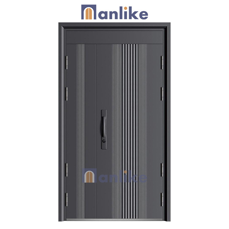 Anlike House Anti Theft Entrance Multi Lock Exterior Safety Steel Classic Double Security Doors For House