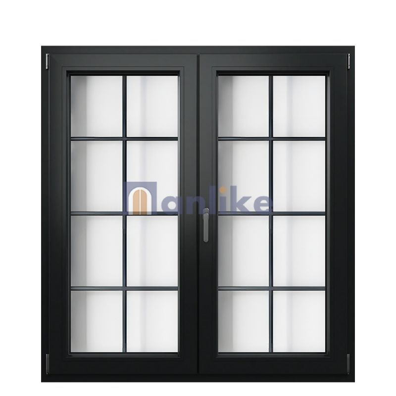 Anlike Energy Saving Philippines Price Passive House Inswing Black Aluminum Frame Double Glazed Casement Windows For Nigeria