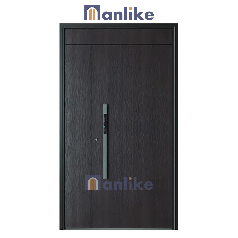 Anlike High Quality Top Double Main Villa Entry Design Metal Security Turkish One Half House Steel Door