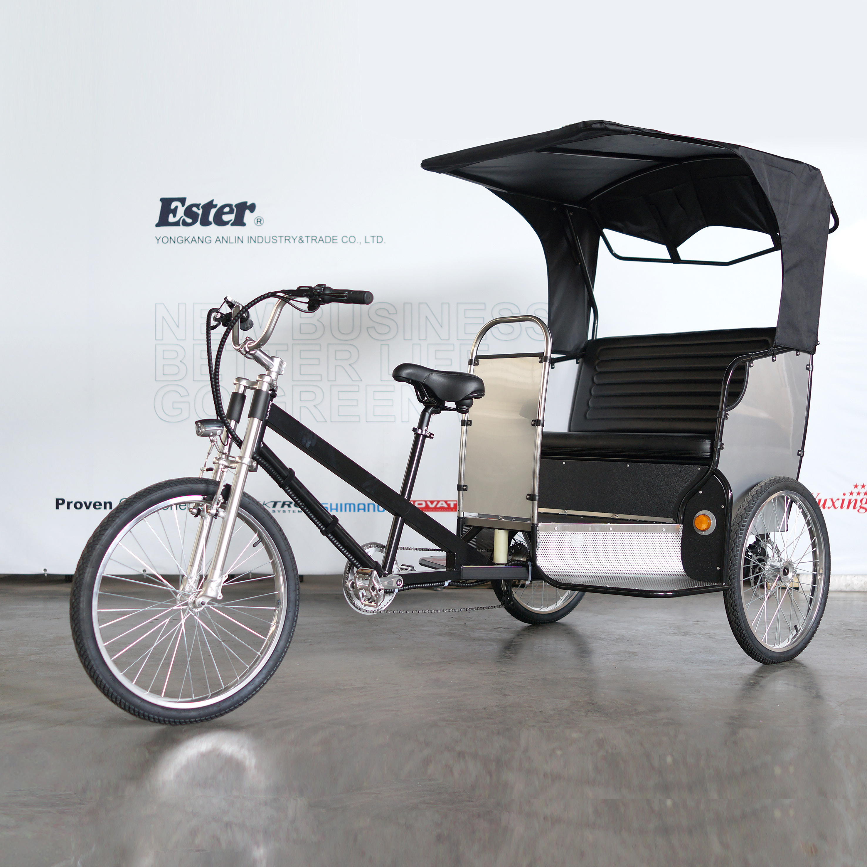 Passenger ESTER Rickshaw Price /Bike-Taxi/Pedicab Rickshaw with New Waterproof Lines for sale