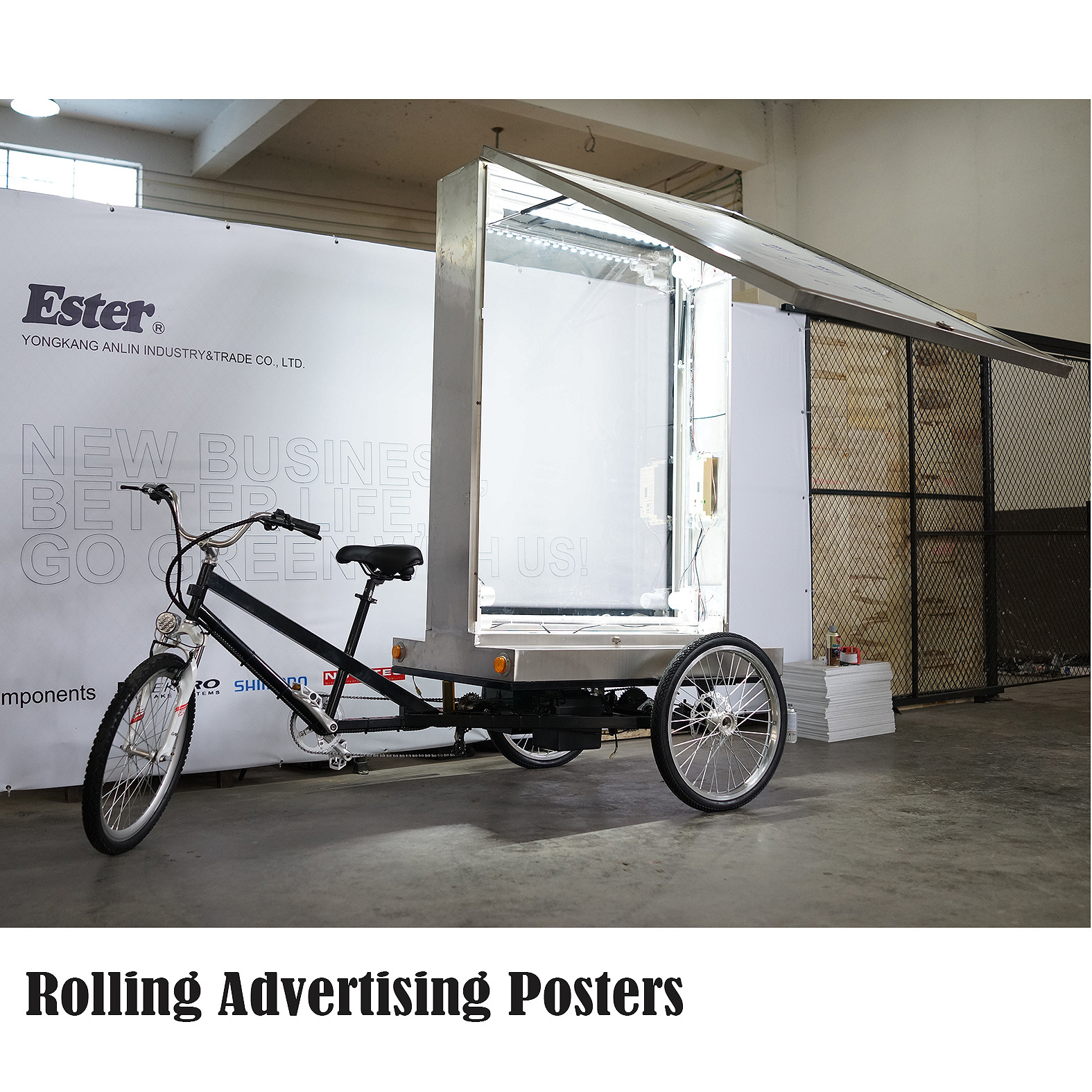 Ester Advertising Billboard Tricycle,Advertisement Trike