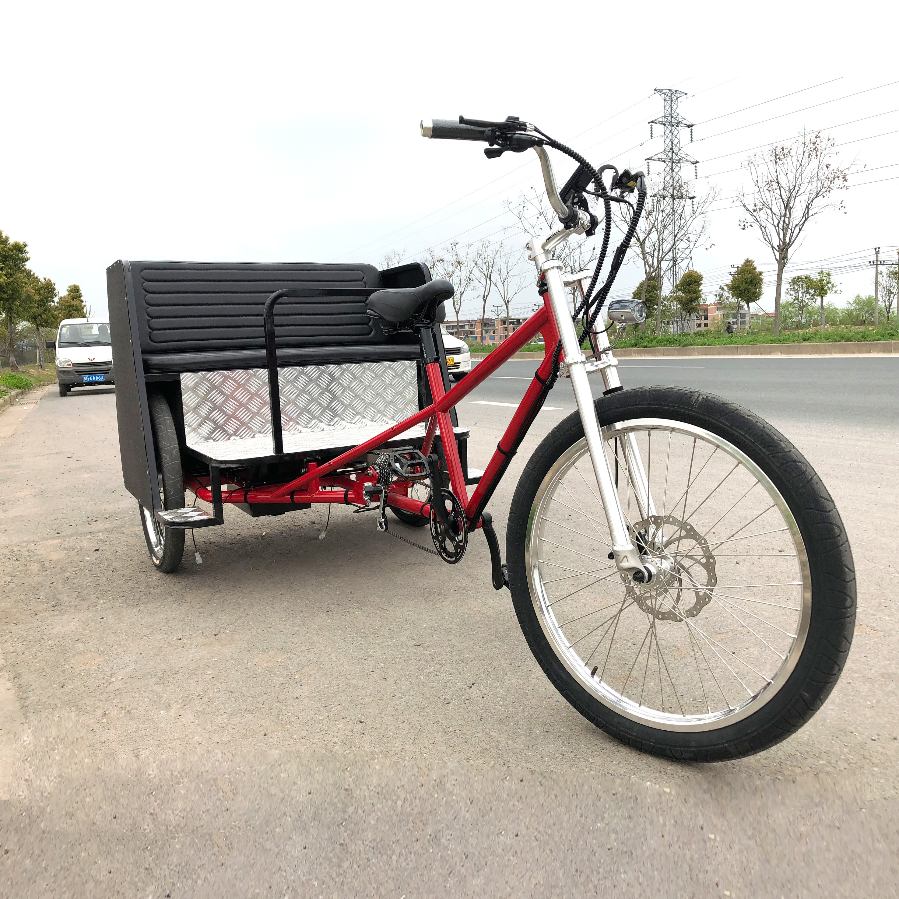 2023 New Pedicab,Ester Electric Pedicab Rickshaw,Taxi Bike for USA