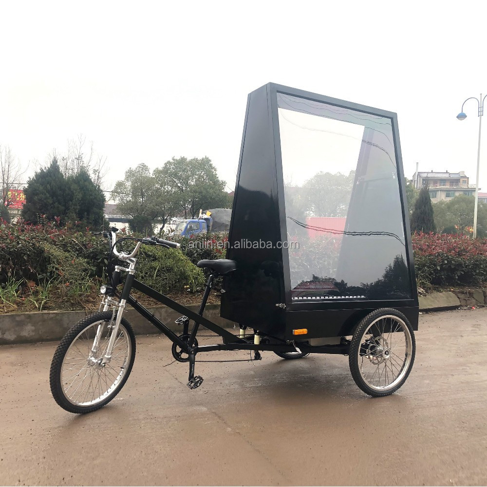 ESTER Electric Two Side LED Billboard Outdoor Advertising Tricycle,  tricycle advertising, LED lights in the box to choose