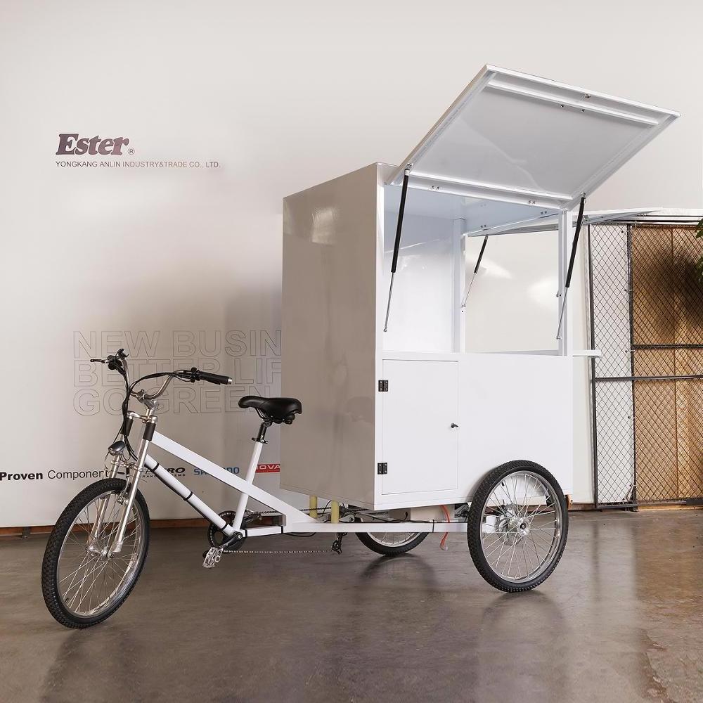 ESTER 500W Rear Motor Electric Coffee Trike High Quality, cargo trike enclosed