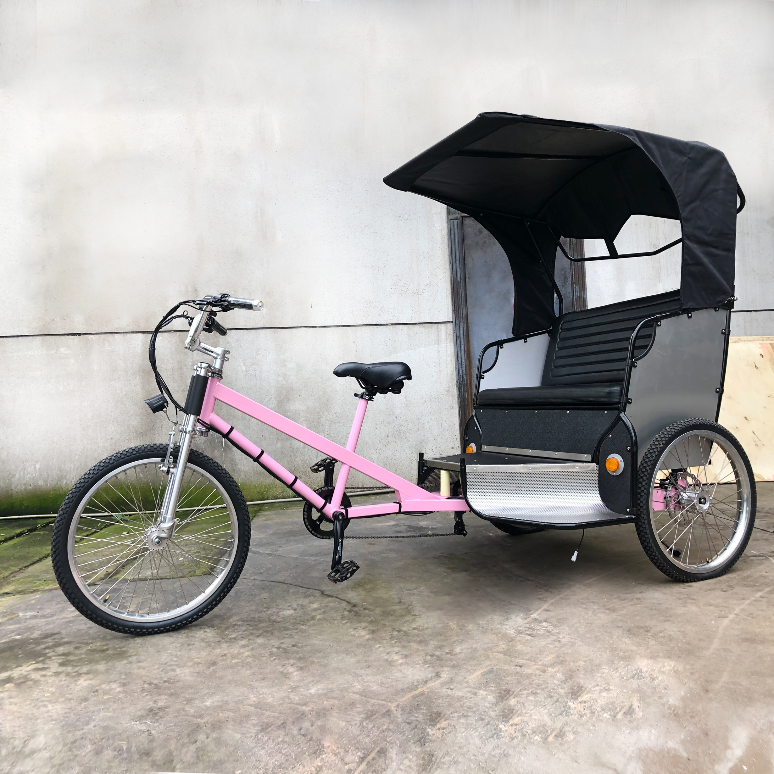 ESTER Bicycle Tuk Tuk Taxi 3 Wheel Bike,pedal pedicab/ rickshaw with reflector