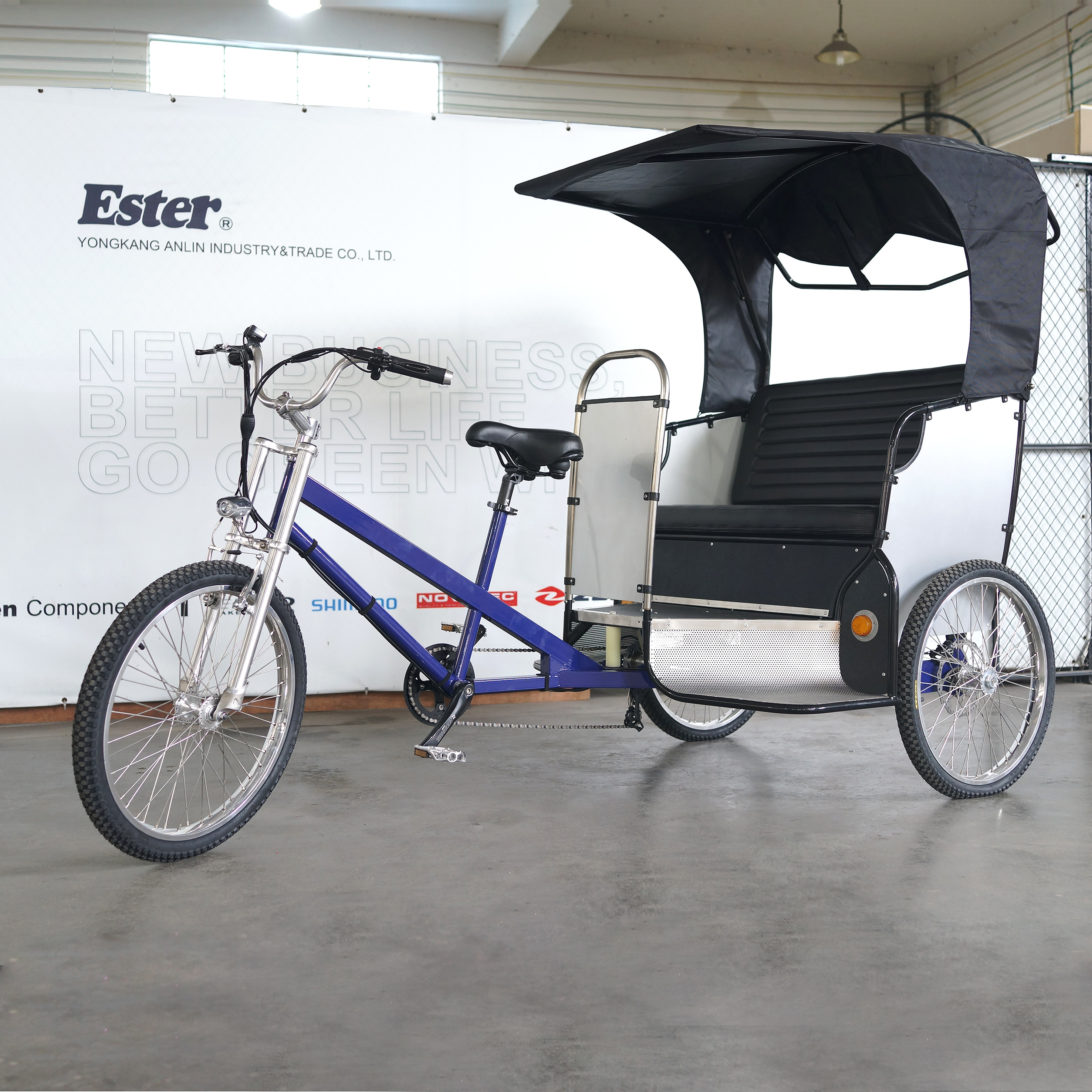 Ester LED Lights Pedicab Bicitaxi Rickshaw For sales Pedicab Rickshaw Trailer