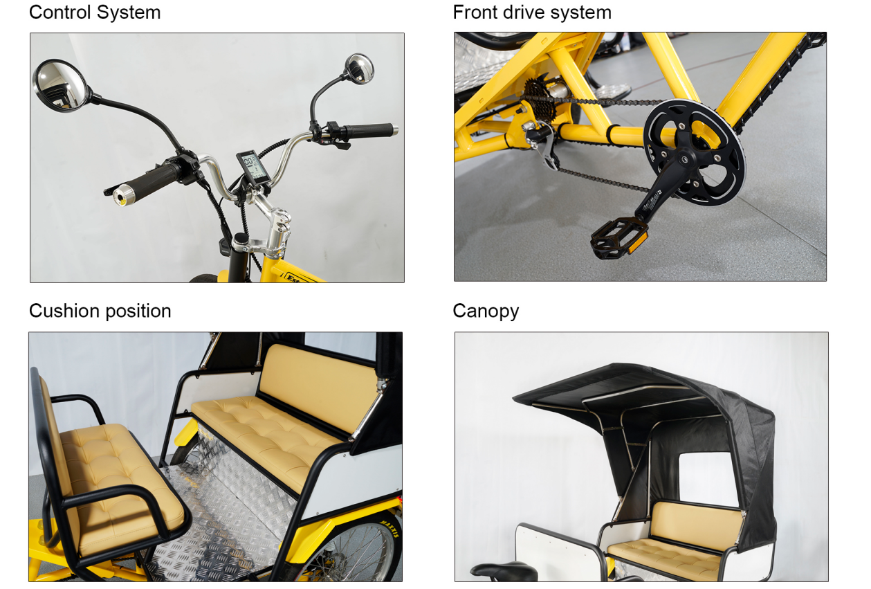 2023 5 seater Pedicab, Electric Pedicab rickshaw