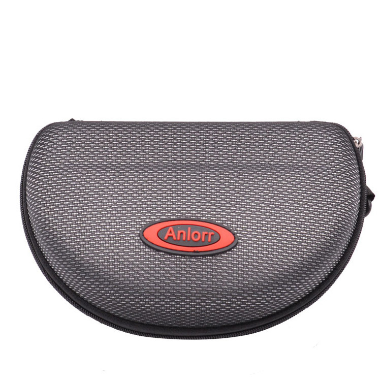 Anlorr Clear High quality protection hard Wholesale black zipper eva tool case custom logo eva glasses case