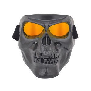 Anlorr Halloween skull ski mask glasses off-road motorcycle protection eyes helmet face mask goggles