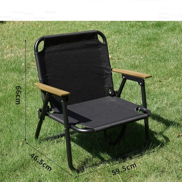 Camping Chair Picnic Chair Beach Chairs Portable Foldable Fabric for Outdoor Furniture & Parks Outdoor Minimalist Steel 2 Set