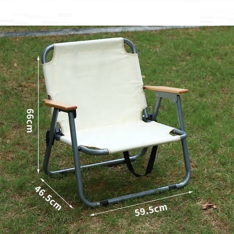 Camping Chair Picnic Chair Beach Chairs Portable Foldable Fabric for Outdoor Furniture & Parks Outdoor Minimalist Steel 2 Set