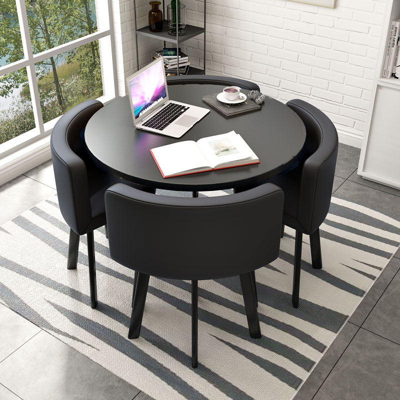 Round Dining Table Luxury Round 4 Chairs Coffee Modern Dining Table Nordic Fashion Mesas De Jantar Kitchen Furniture