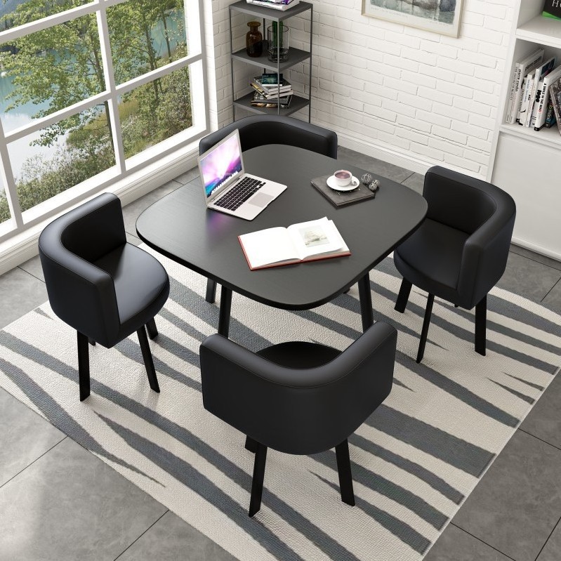 Round Dining Table Luxury Round 4 Chairs Coffee Modern Dining Table Nordic Fashion Mesas De Jantar Kitchen Furniture