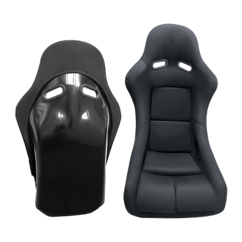 Customized Recaro Blue Suede Racing Bucket Seats With Single Rails