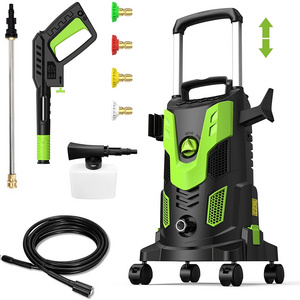 Upgraded 3000PSI high pressure washer, 2.5GPM portable power washer 4 quick connect nozzles foam cannon