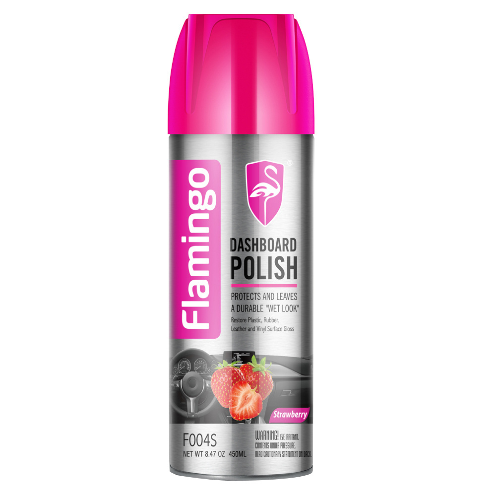 Flamingo Strawberry smell Car Polish Dashboard Polish