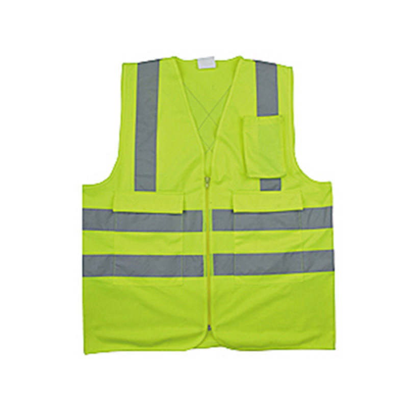 Yellow safety vest fabric reflective safety vest with logo